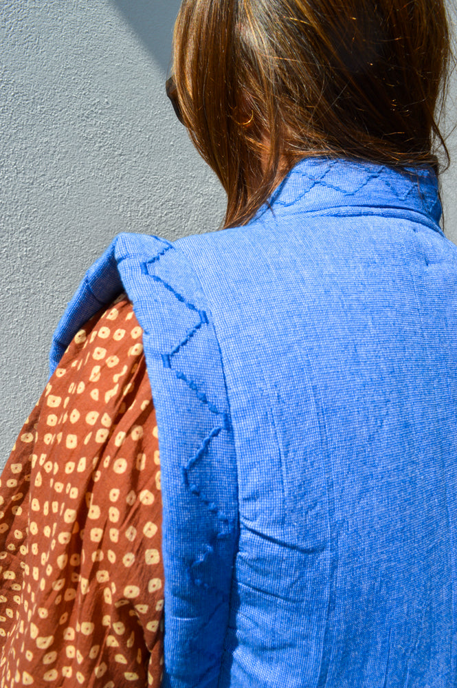 By-Bar Isla Sapphire Blue Athia Gilet - The Mercantile London