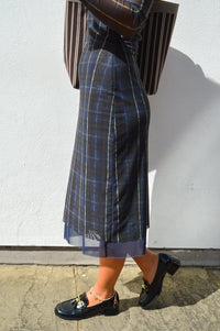 Baum Und Pferdgarten Jolandi Navy Check Dress - The Mercantile London