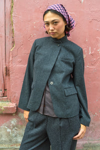 Noella Monique Dark Grey Melange Blazer