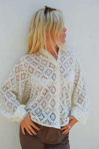 Grace & Mila Anita Ivory Lace Blouse