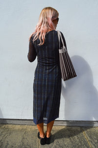 Baum Und Pferdgarten Jolandi Navy Check Dress - The Mercantile London