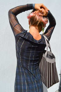 Baum Und Pferdgarten Jolandi Navy Check Dress - The Mercantile London