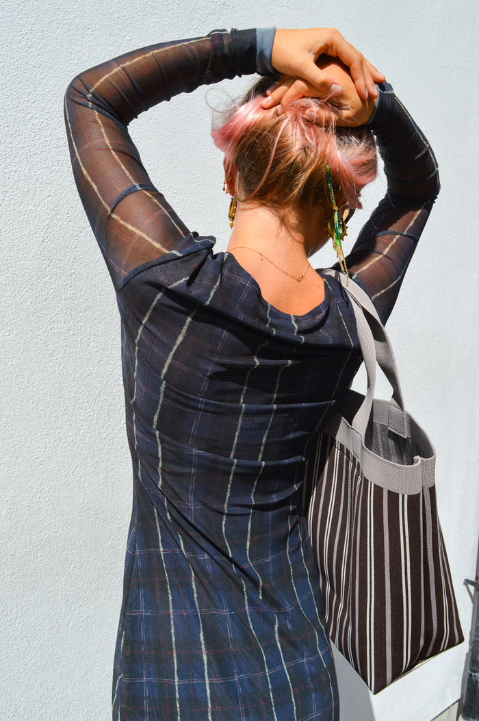 Baum Und Pferdgarten Jolandi Navy Check Dress - The Mercantile London