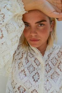 Grace & Mila Anita Ivory Lace Blouse