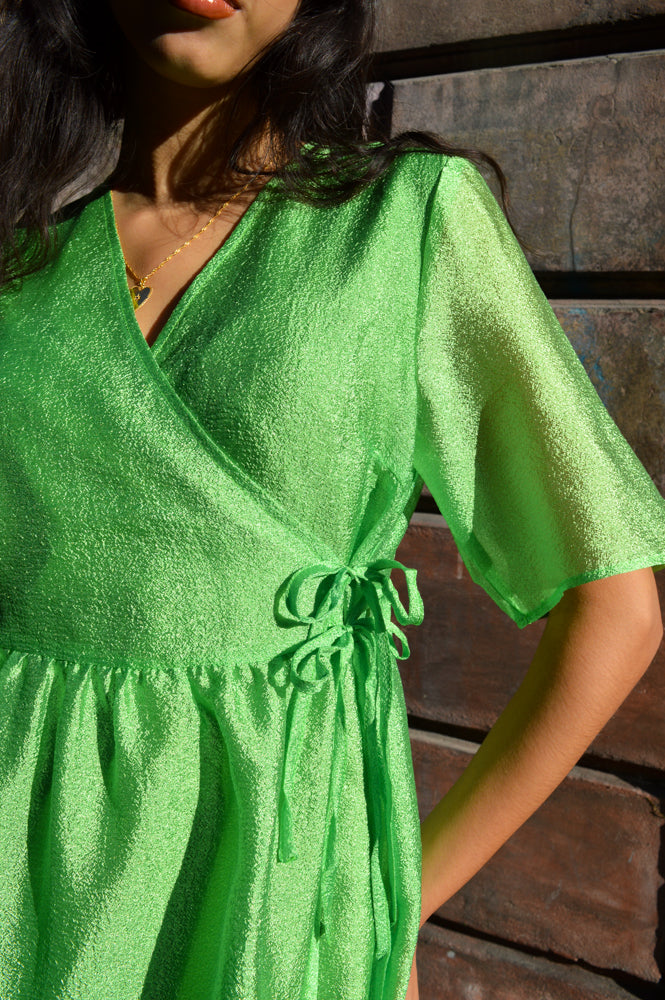 ICHI Ekene Greenery Dress - The Mercantile London