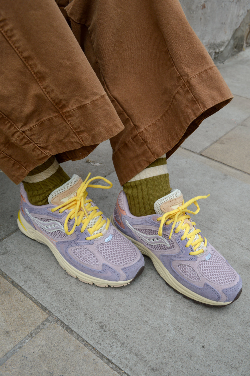 Saucony Grid Jazz 9 Violet/Quail Trainers - The Mercantile London