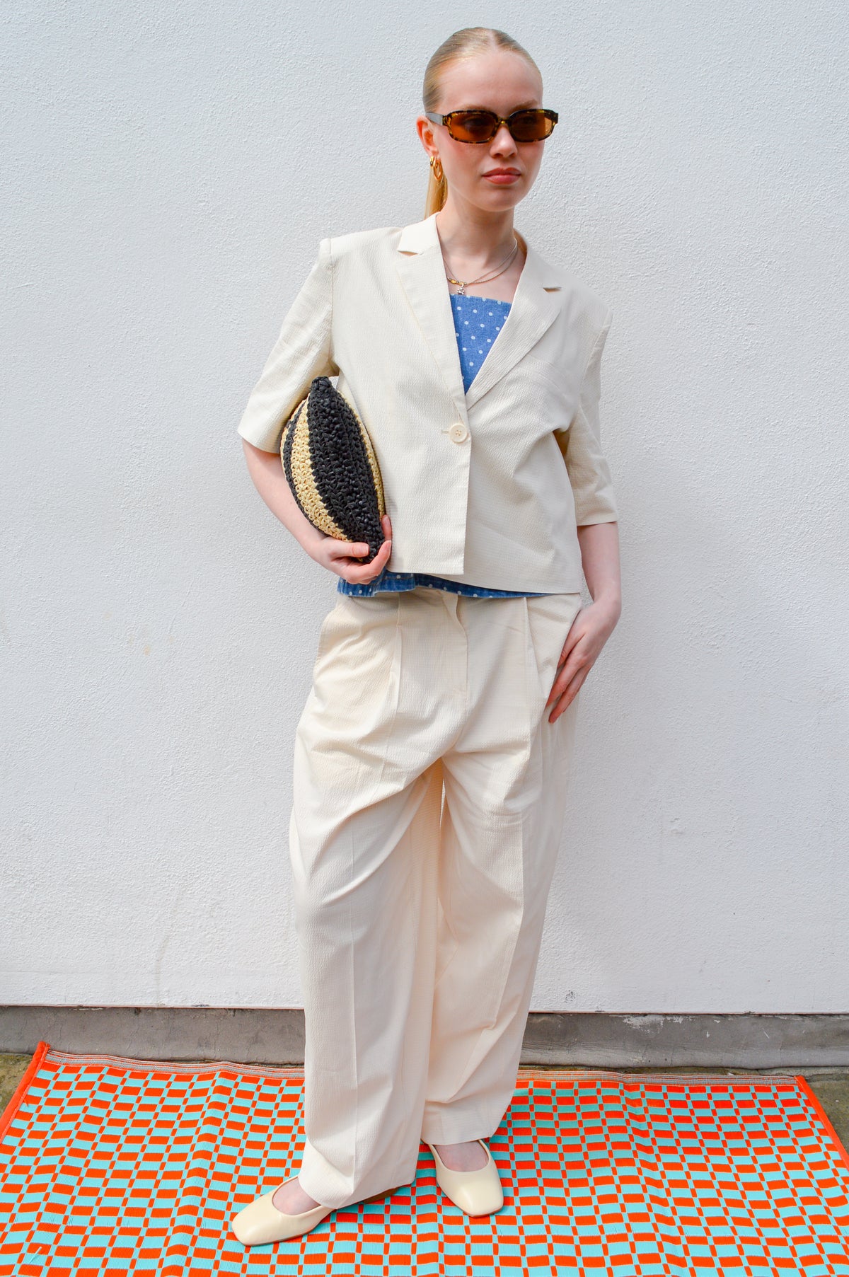 ICHI Wallis Birch Blazer - The Mercantile London