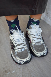 Saucony Progrid Omni 9 Tan & Maroon Trainers - The Mercantile London