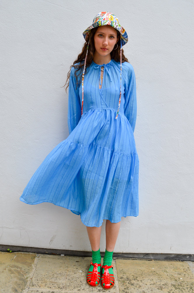 Dawn x Dare Cassie Deia Blue Dress - The Mercantile London