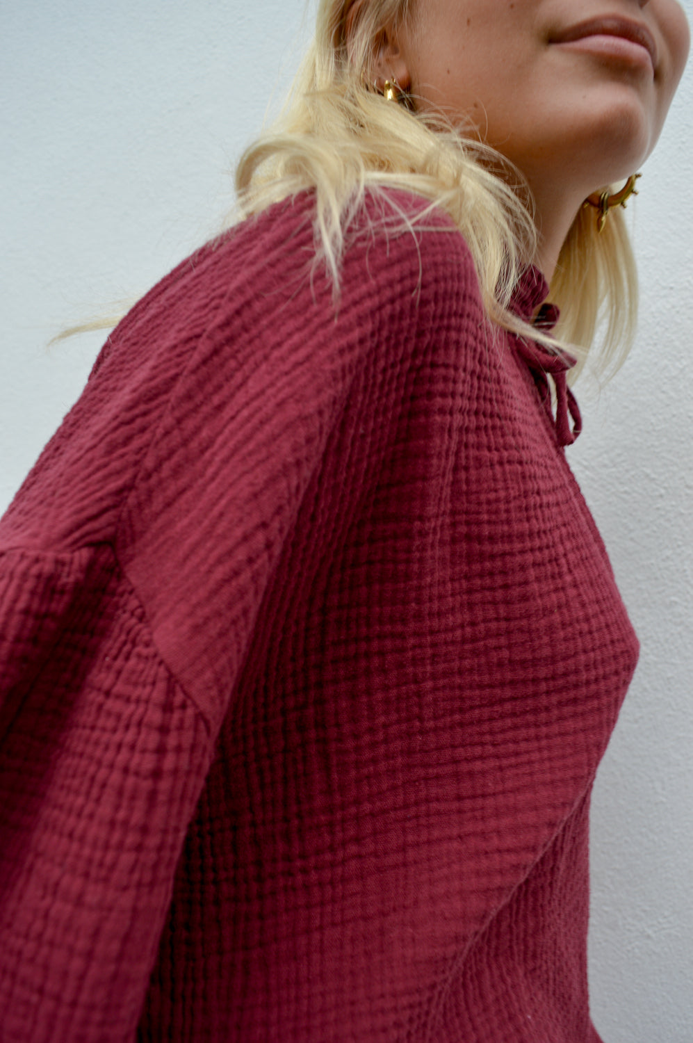 The New Society Olivia Plum Blouse - The Mercantile London