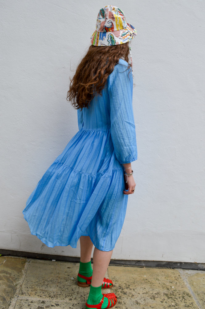 Dawn x Dare Cassie Deia Blue Dress - The Mercantile London