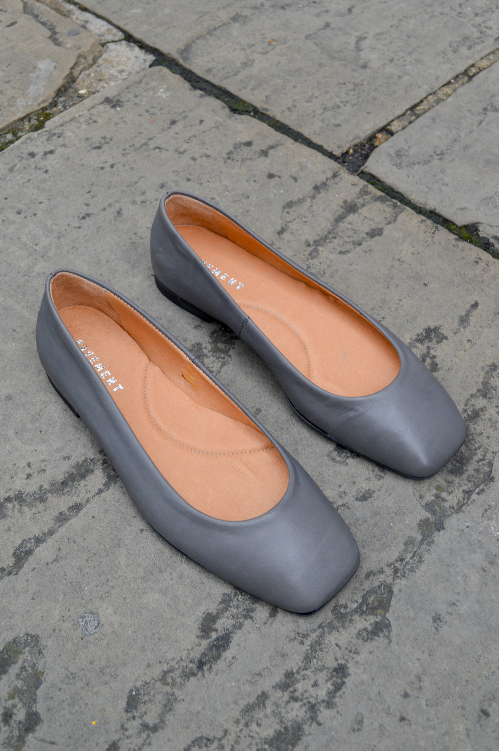 Pavement Katie Grey Ballet Pumps - The Mercantile London