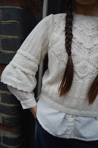 Louise Misha Cream Croisette Knitted Jumper - The Mercantile London