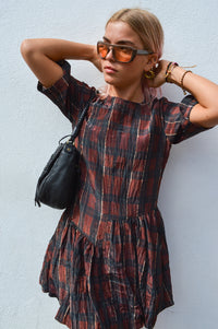Baum Und Pferdgarten Astrid Red Check Dress - The Mercantile London
