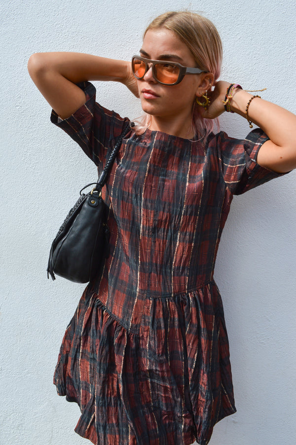 Baum Und Pferdgarten Astrid Red Check Dress - The Mercantile London