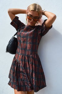 Baum Und Pferdgarten Astrid Red Check Dress - The Mercantile London