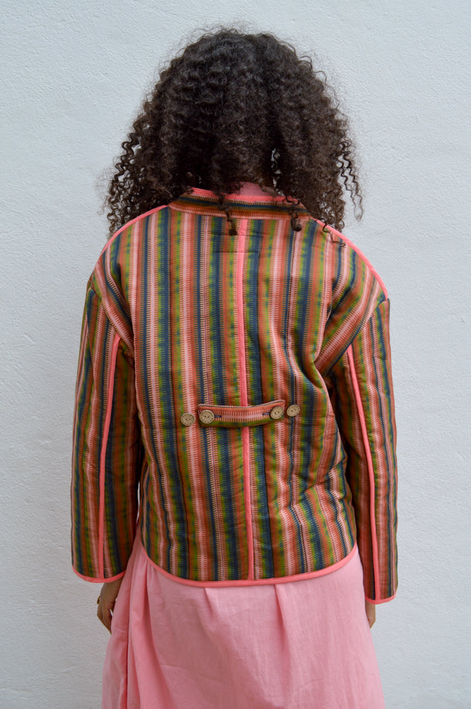 Komodo Weave Green Stripe Jacket - The Mercantile London