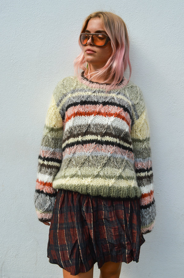 Dawn x Dare Bella Wooden Stripe Jumper - The Mercantile London