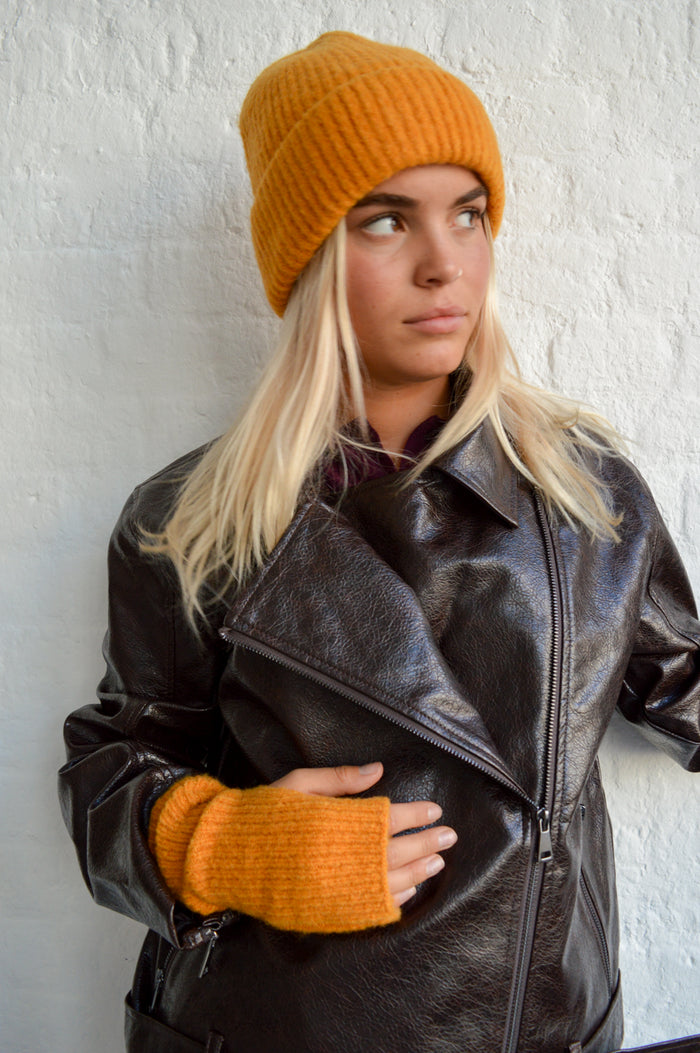 Basic Apparel Sally Buckskin Arm Warmer - The Mercantile London