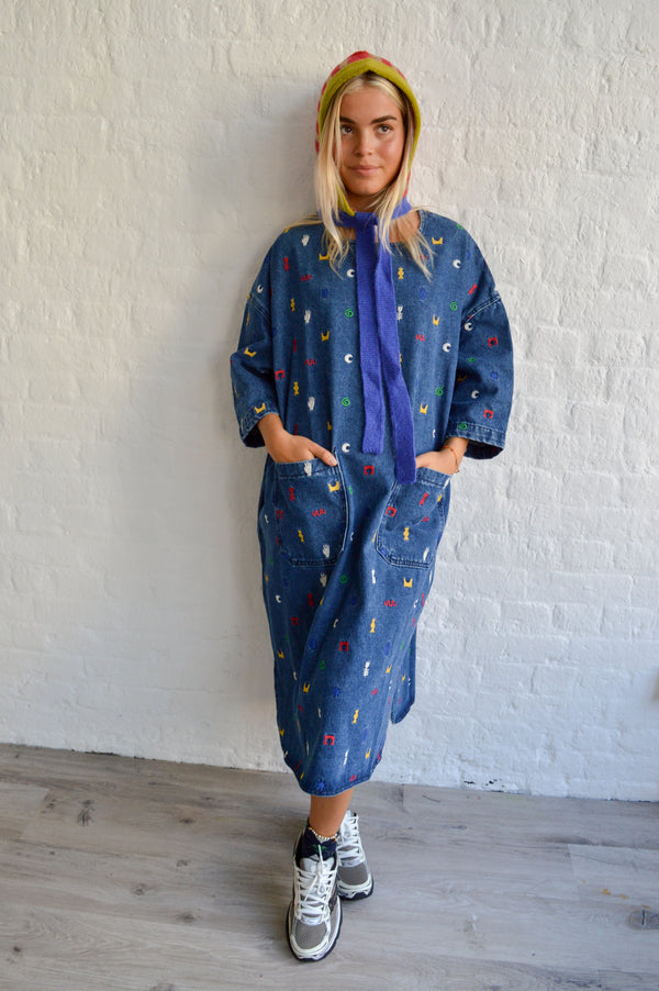 L.F. Markey Walter Embroidered Smock - The Mercantile London