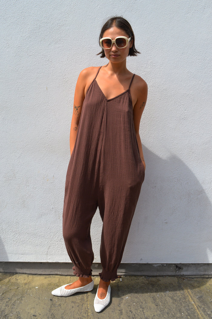 L.F. Markey Tineke Chocolate Jumpsuit