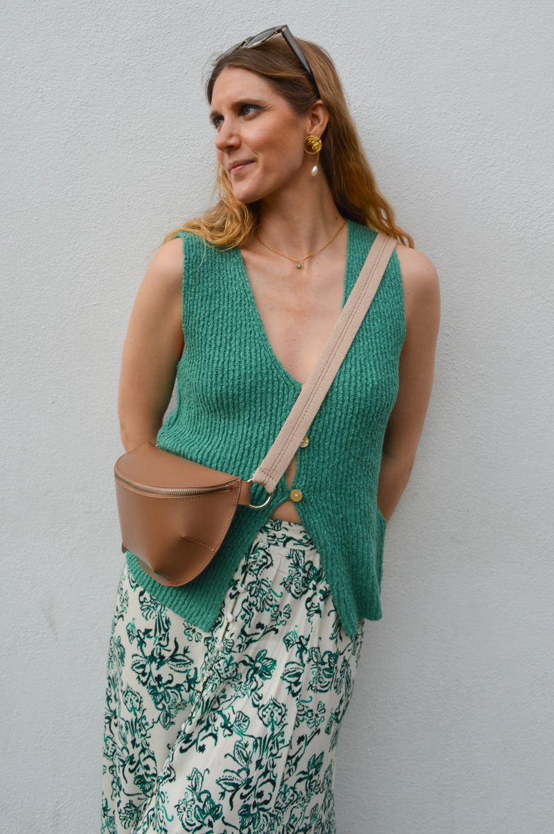 Nice Things Spearmint Green Vest - The Mercantile London