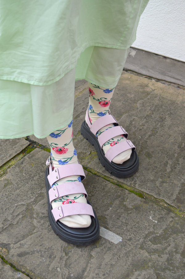 Shoe The Bear Rebecca Slingback Suede Soft Pink - The Mercantile London