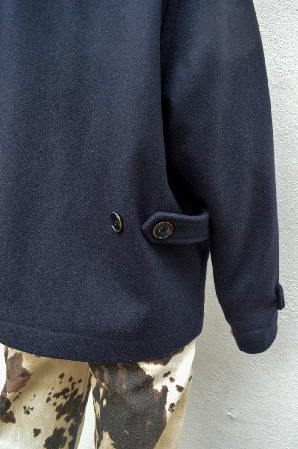 Sessùn Lee Wooly Navy Coat - The Mercantile London