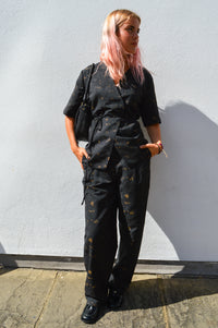 Object Lovia Jacquard Wrap Blouse - The Mercantile London