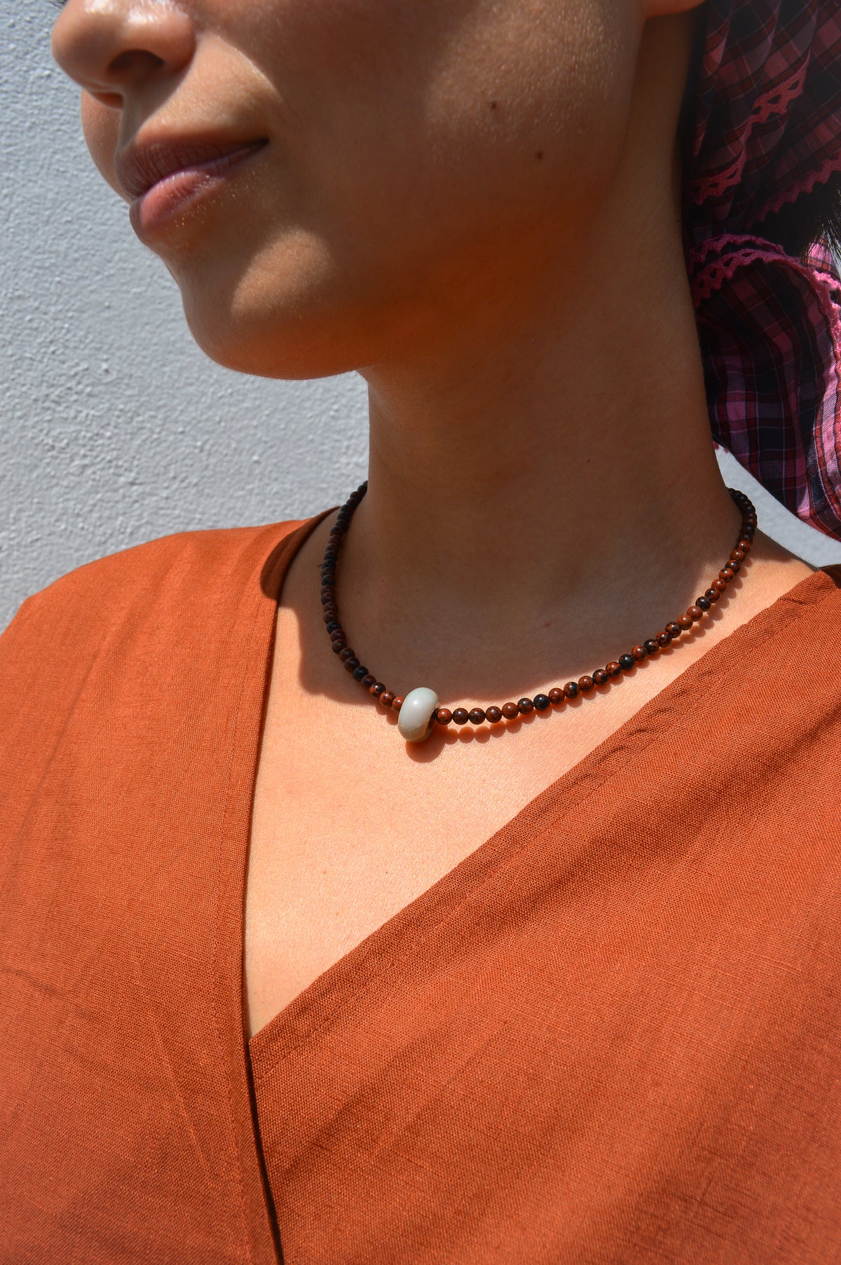 Palm Of Feronia Gemstone Movement Necklace