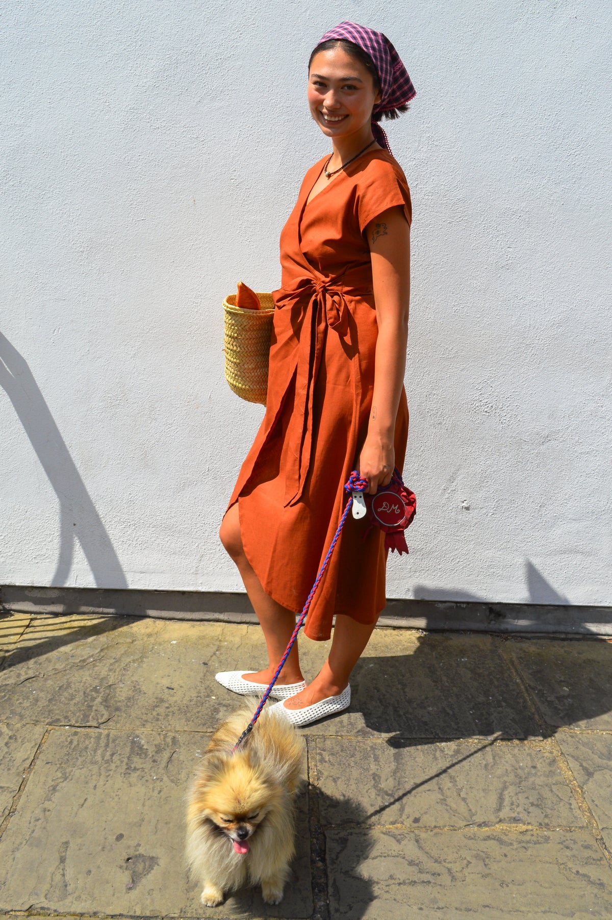 Artisans Of Humanity Darcy Rust Wrap Dress