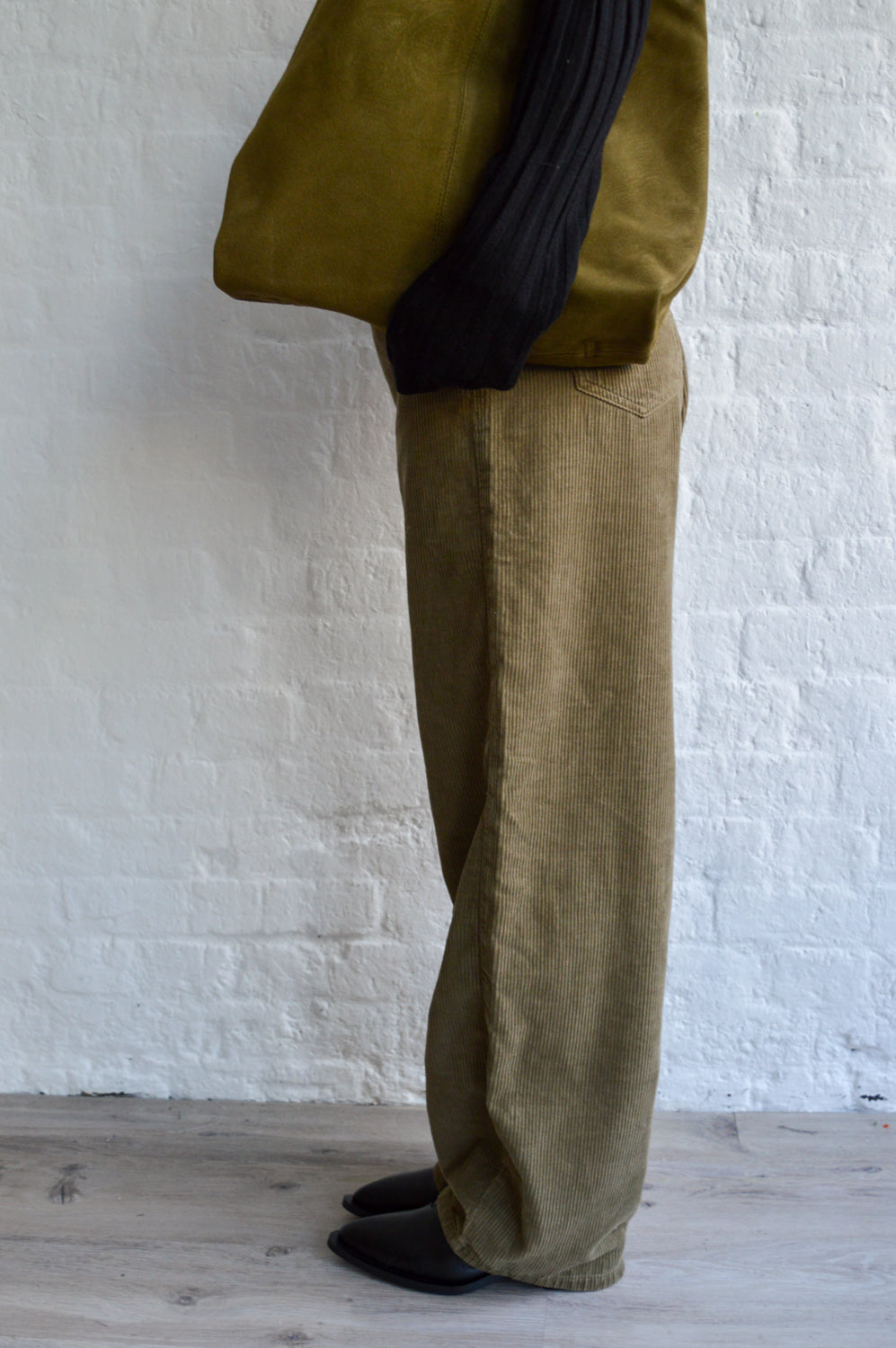 Dr Denim Donna Dust Green Cord Jeans - The Mercantile London