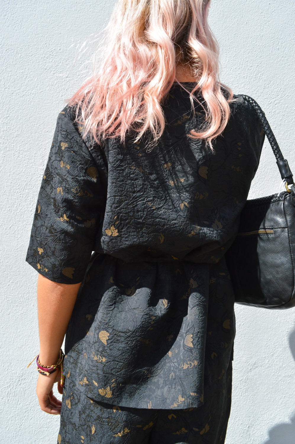 Object Lovia Jacquard Wrap Blouse - The Mercantile London