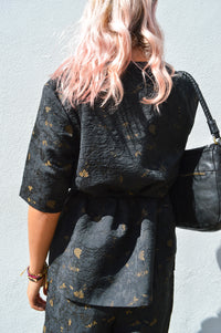 Object Lovia Jacquard Wrap Blouse - The Mercantile London