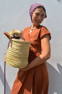 Artisans Of Humanity Darcy Rust Wrap Dress