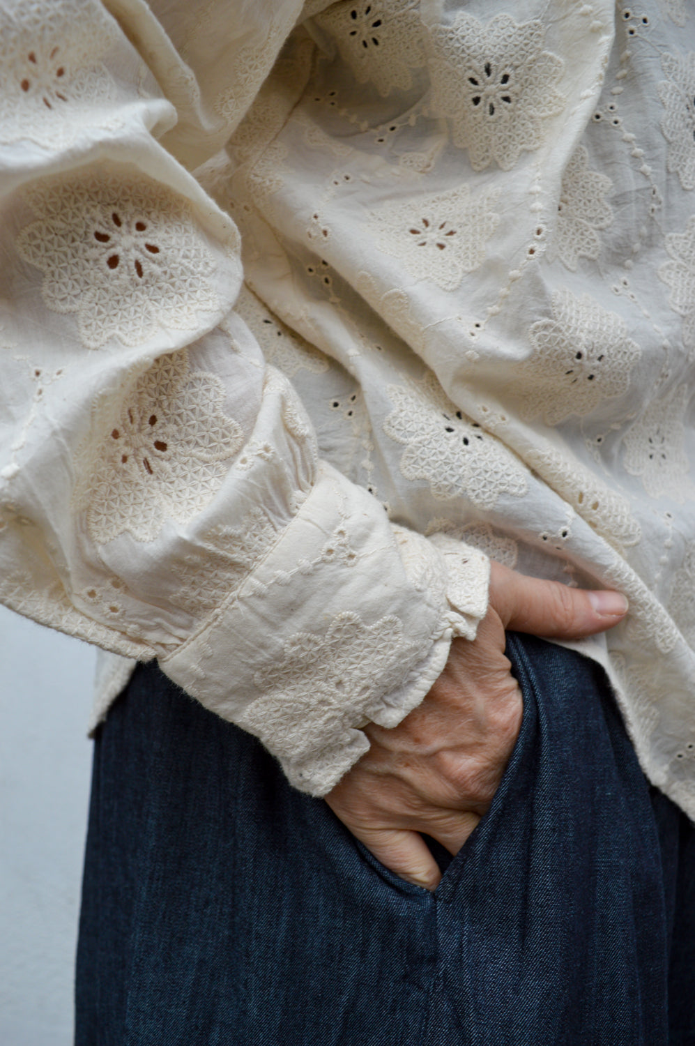 Charlie Joe Lise Ecru Blouse - The Mercantile London