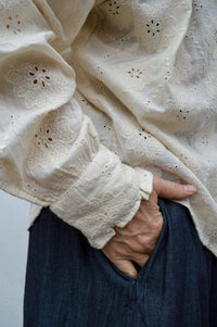 Charlie Joe Lise Ecru Blouse - The Mercantile London