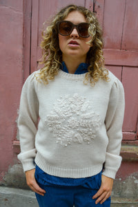 Louise Misha Emine Cream Jumper - The Mercantile London