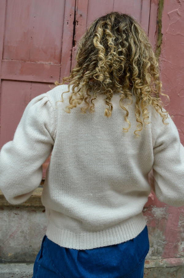 Louise Misha Emine Cream Jumper - The Mercantile London