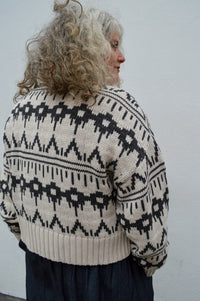 Beaumont Organic Sugi-Sue Ecru Marl Cardigan - The Mercantile London