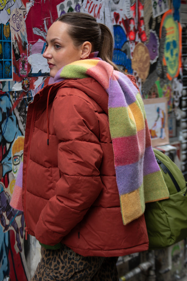 Green Grove Weavers Gala Sorbet Scarf - The Mercantile London