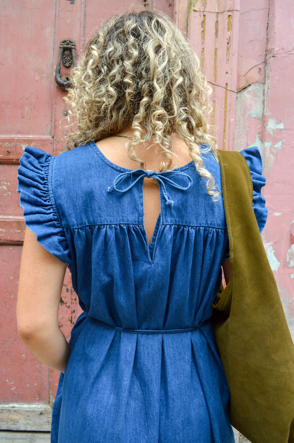 Frau Stockholm Denim Long Dress - The Mercantile London