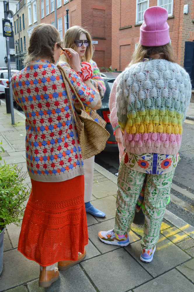 Wax Porto Splash Crochet Multi Shirt - The Mercantile London