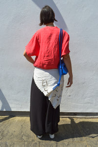 Linen & More Coral Button Down Blouse
