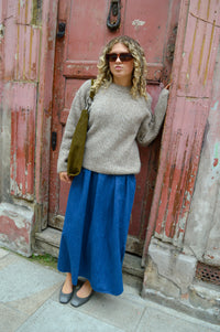 Numph Zindi Fossil Melange Pullover - The Mercantile London