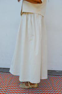 ICHI Wallis Birch Midi Skirt - The Mercantile London