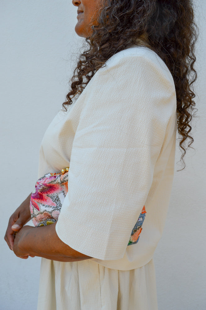 ICHI Wallis Birch Blazer - The Mercantile London