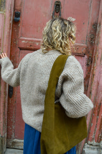 Numph Zindi Fossil Melange Pullover - The Mercantile London