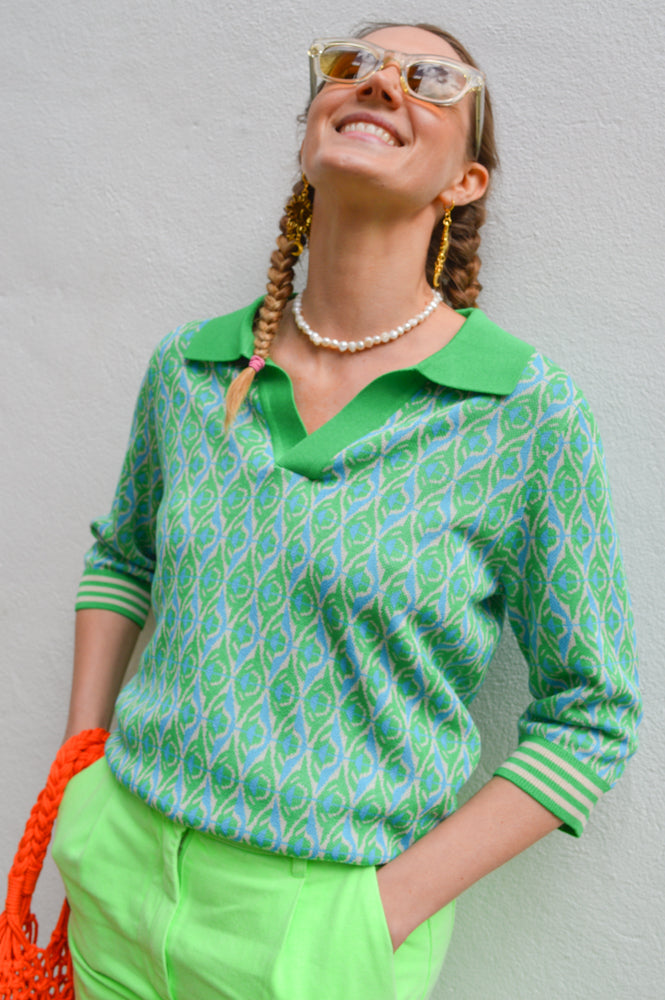 Suncoo Palva Green Sweater - The Mercantile London