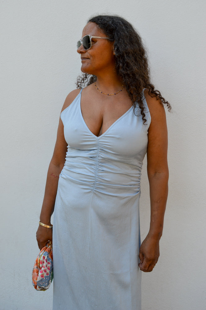 Baum Und Pferdgarten Atalia Subdued Blue Dress - The Mercantile London